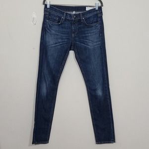 Rag And Bone Cate Mod Rise Skinny  Slim Fit Blue Jeans Size 26